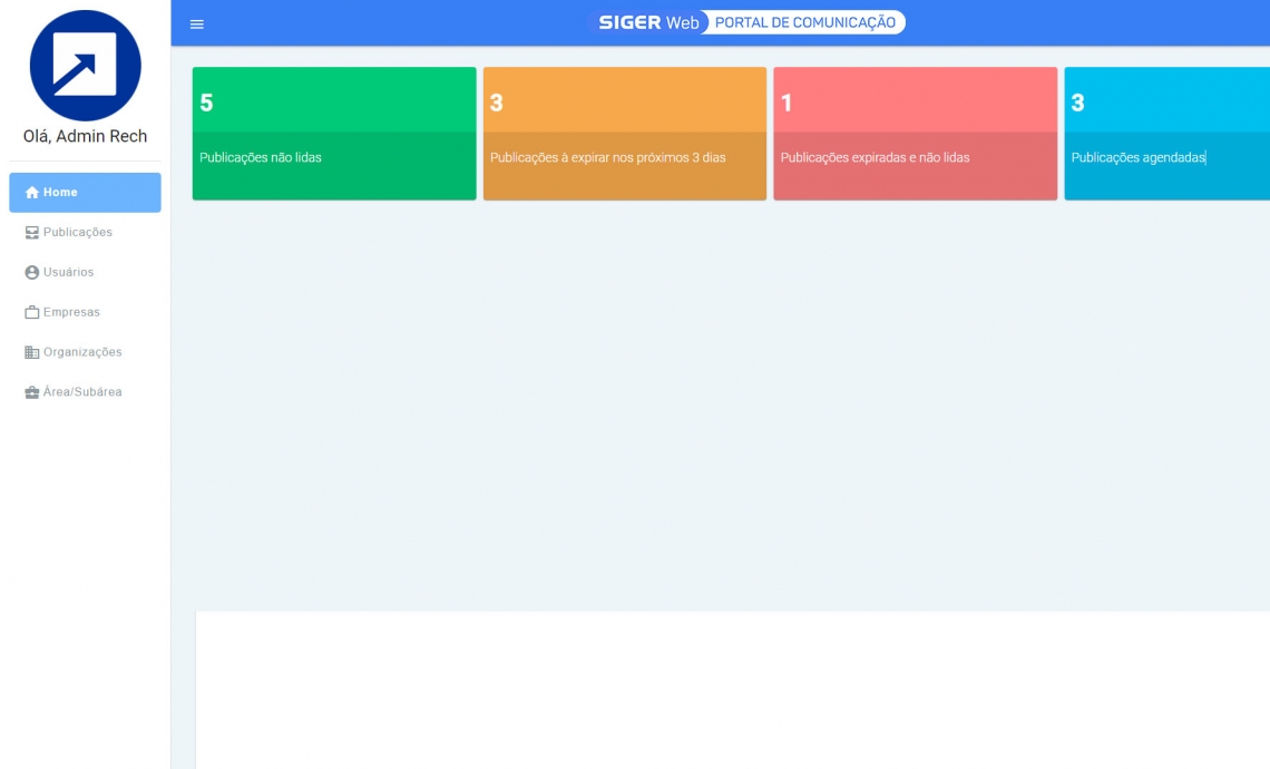 Dashboard Inicial