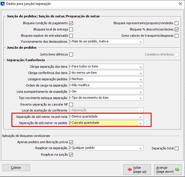 Separação de Pedidos - ERP SIGER