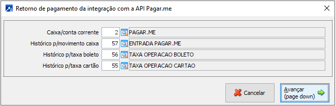 Integração do ERP SIGER com o Pagar.me