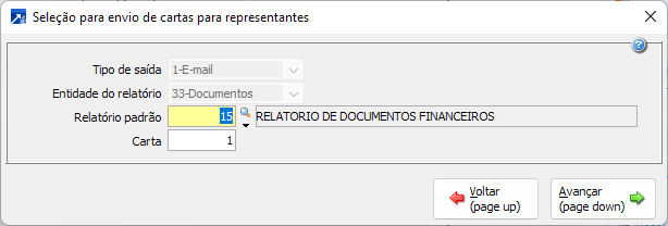 Envio de Cartas para Representantes