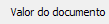 8. Valor do documento