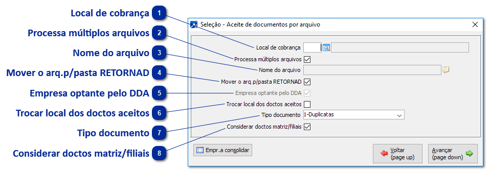 Aceite de Documentos - DDA