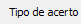 3. Tipo de acerto