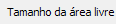11. Tamanho da área livre