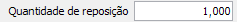 22. Quantidade de reposição