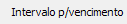3. Intervalo p/vencimento