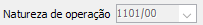 1. Natureza de operação