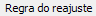 4. Regra do reajuste
