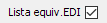 27. Lista equiv.EDI