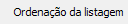 13. Ordenação da listagem