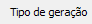 2. Tipo de geração