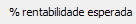 12. % rentabilidade esperada