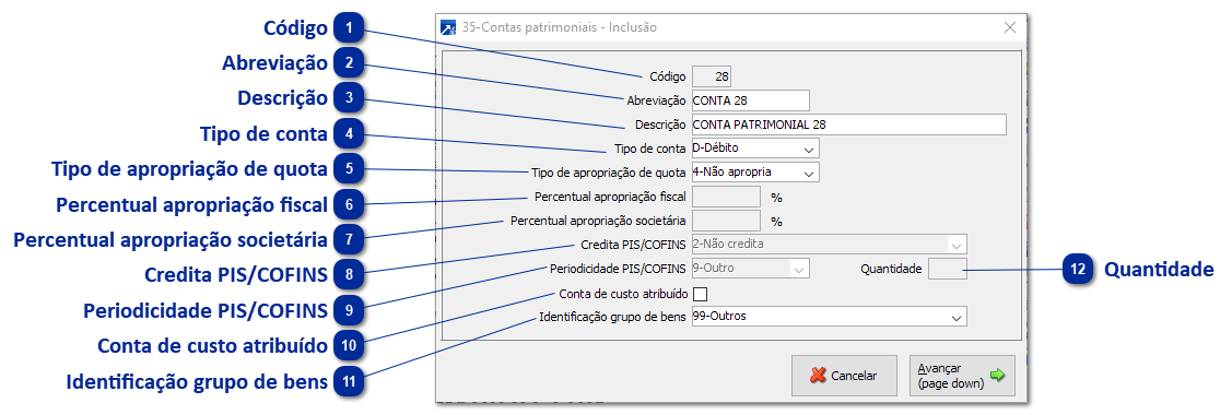 Contas Patrimoniais