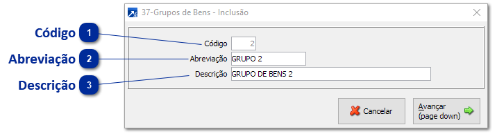 Grupos de Bens