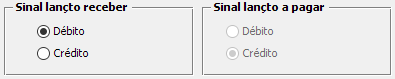 16. Sinal dos lançamentos contábeis