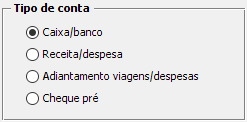 9. Tipo de conta