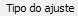 3. Tipo do ajuste