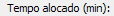2. Tempo alocado (min):