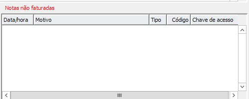4. Notas não faturadas