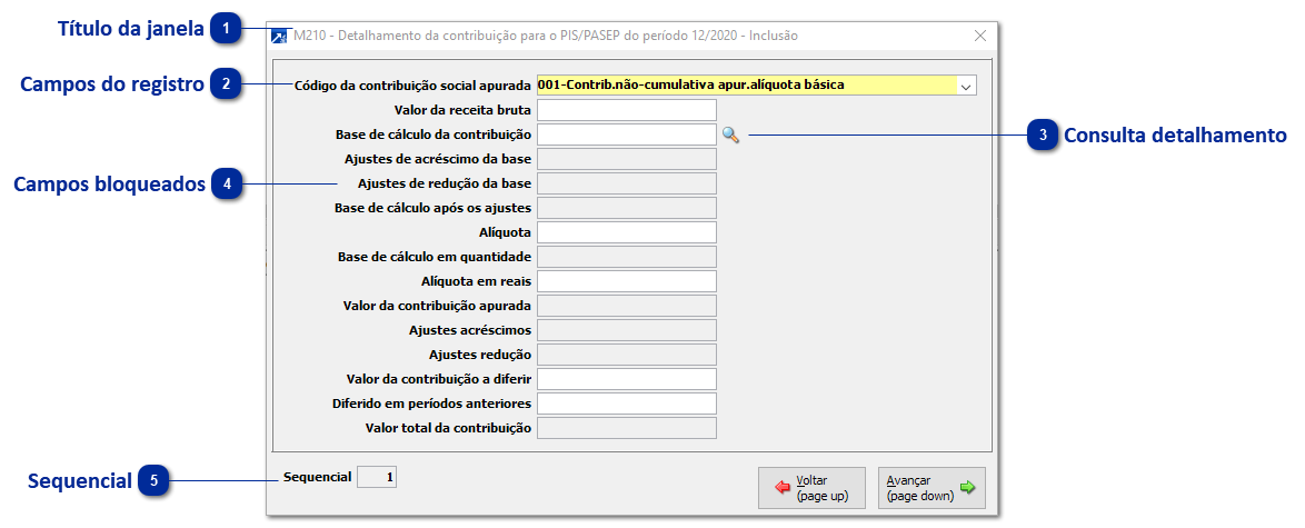 Manutenção dos registros SPED