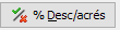 21. % Desc/acrés
