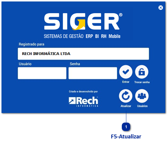 Atualização do ERP SIGER®