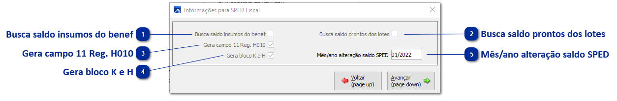 Botão <SPED Fiscal>