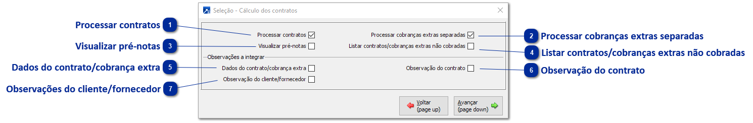 Cálculo dos Contratos
