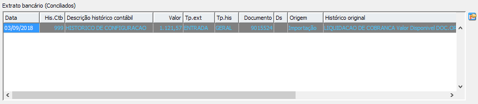 10. Extrato bancário (Conciliados)