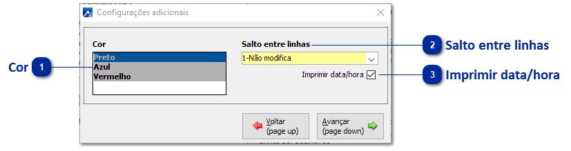 Configurações de Impressão