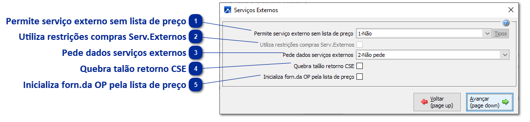 Configurações do Sistema