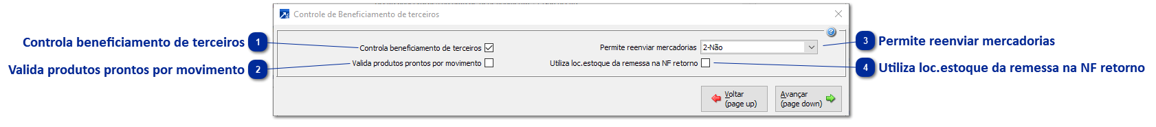 Controle de Beneficiamento de terceiros
