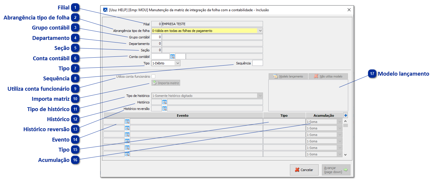 Integração Folha X Contabilidade