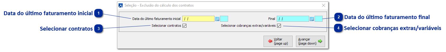 Exclusão do Cálculo dos Contratos