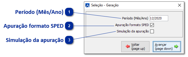 Gerar Apuração PIS/COFINS