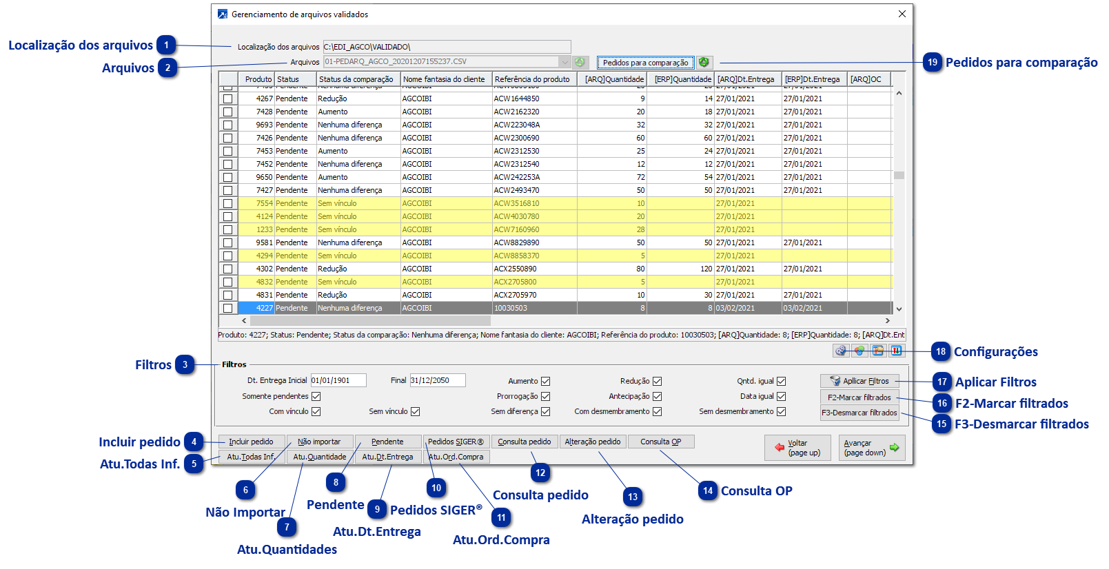 Gerenciador de Arquivos Válidos