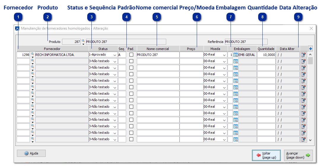 Homologação de Fornecedores