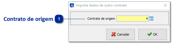 Importação de Dados de Outro Contrato