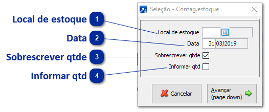 Importando Digitação de Inventário Via Coletor