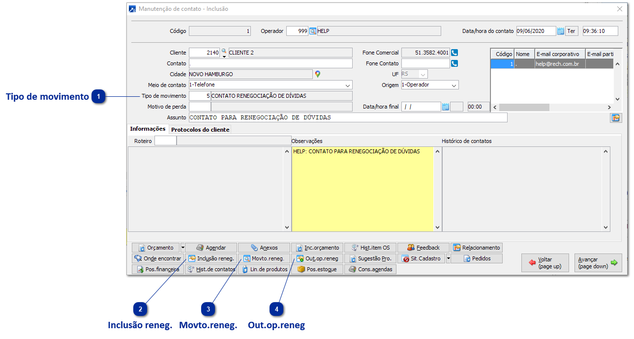 Inclusão da Renegociação de Dívidas via Telemarketing