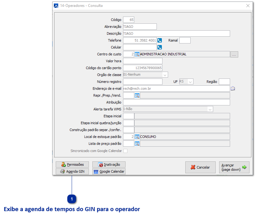 Integração com Gestão Industrial