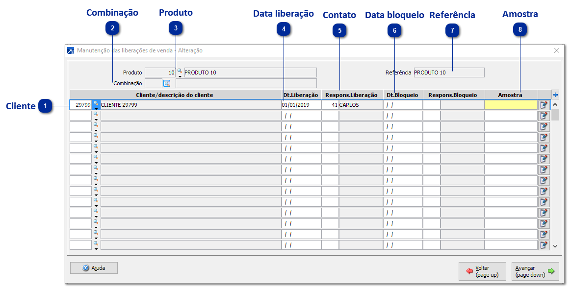 Liberação de Venda