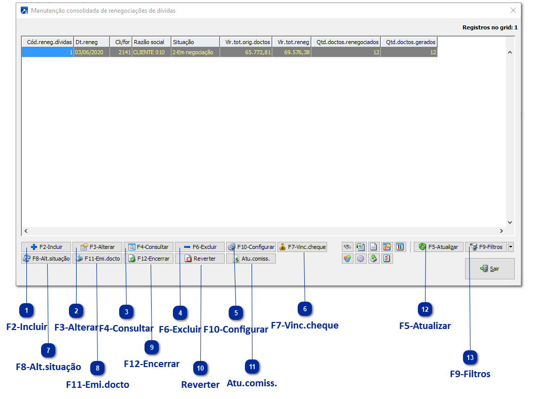 Manutenção Consolidada