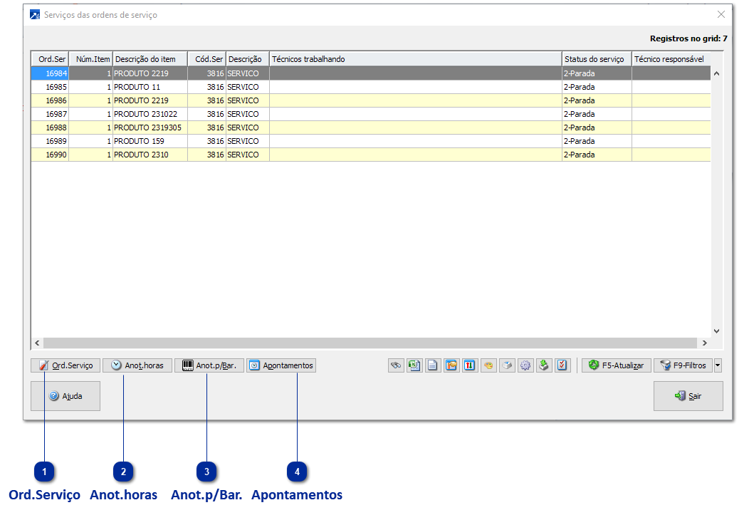 Manutenção Consolidada de Serviços