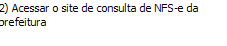 2. Acessar o site de consulta de NFS-e da prefeitura