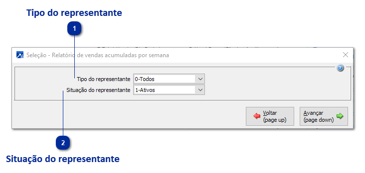 Relatório de Vendas Acumuladas por Semana 