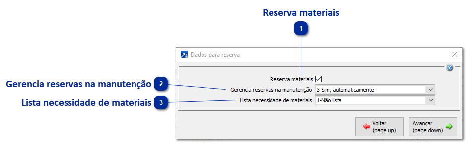 Reserva Materiais