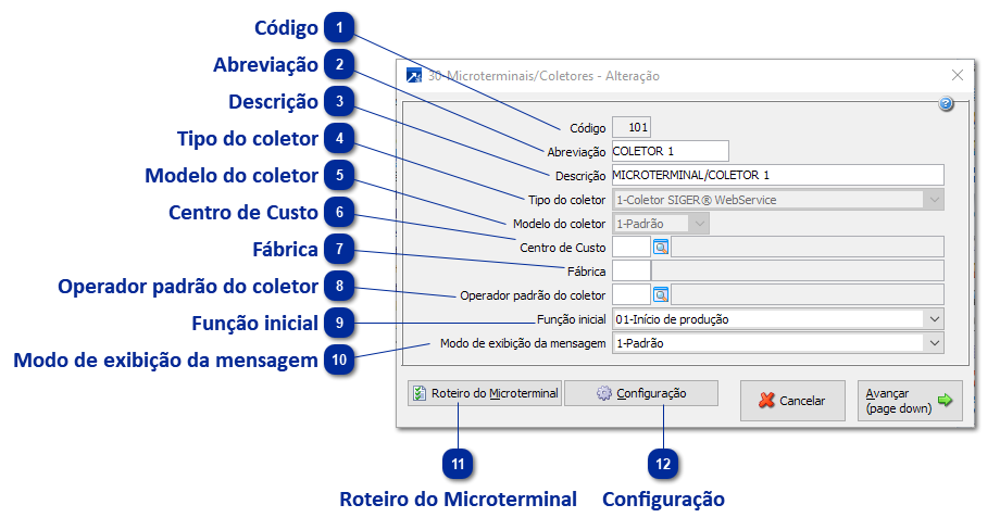 30 - Microterminais/Coletores