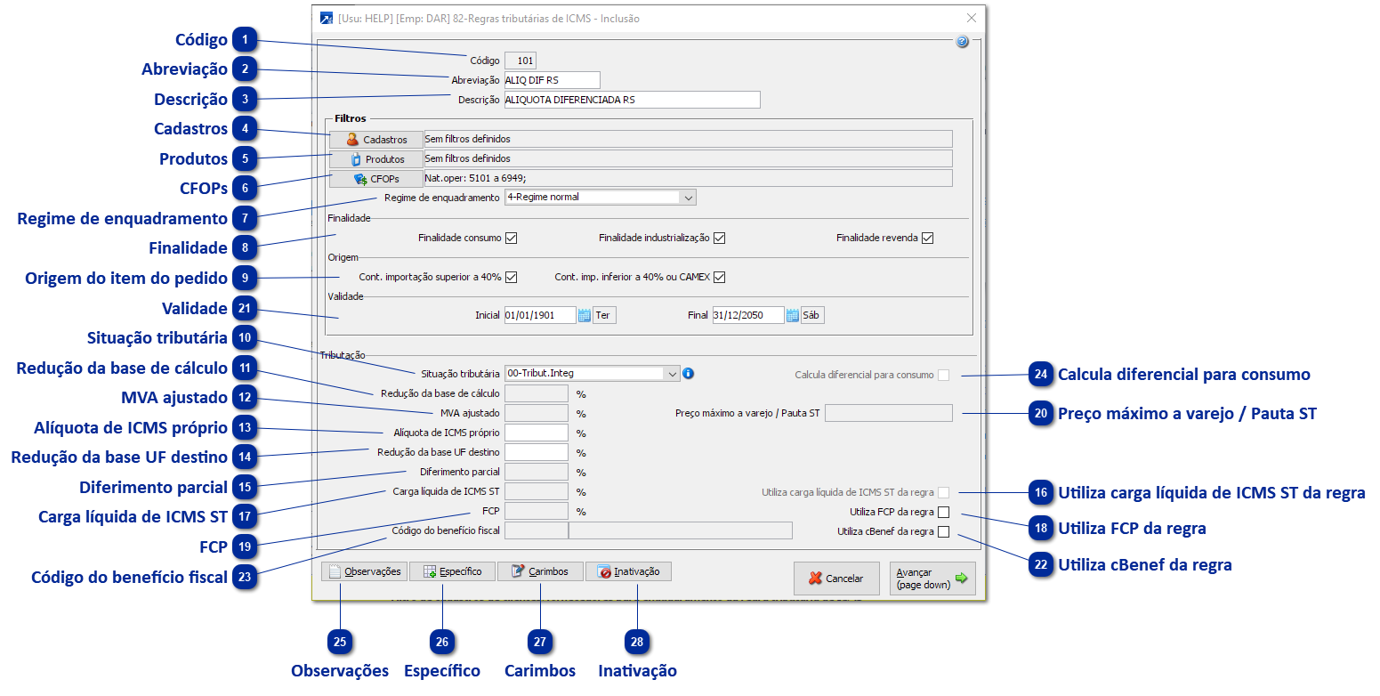 82 - Regras Tributárias de ICMS