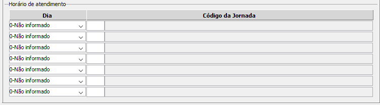 7. Horário de atendimento